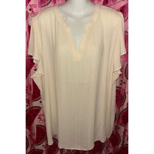 🤍 2 for $15 Ruffle Sleeve Blouse